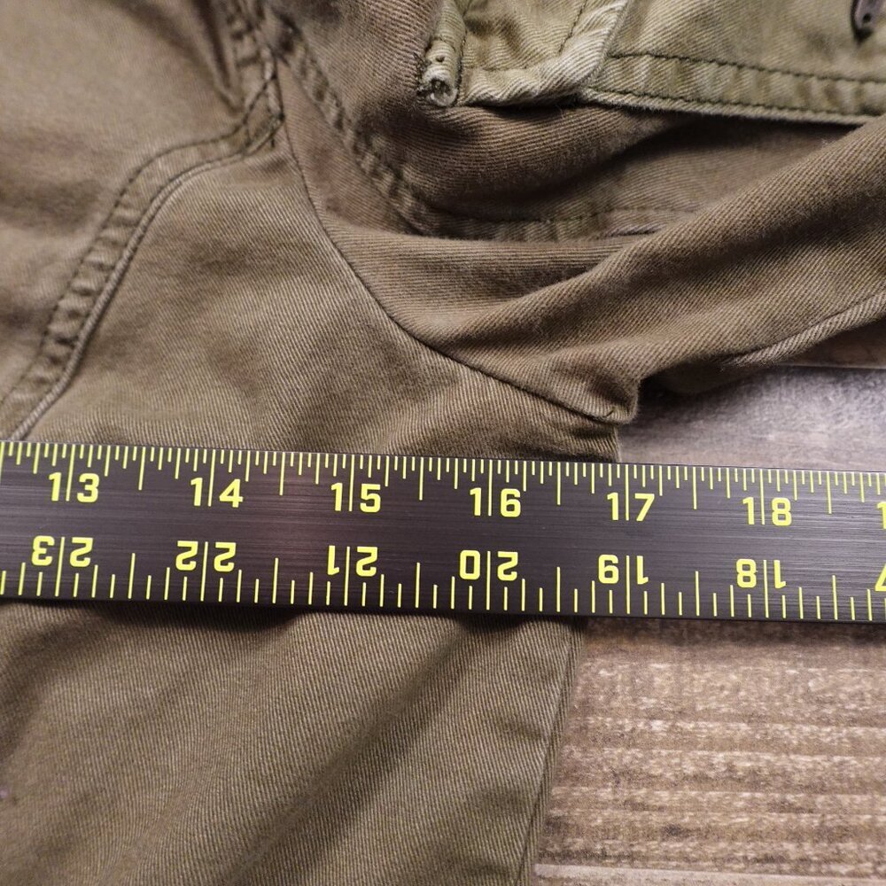 Hollister Jacket Women's extra small Army Green Waist Military Field Chore Coat - Picture 4 of 13